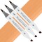 Artfinity Sketch Marker Sets - Set of 3 - Latte YR6-4, Vibrant, Professional, Dye-Based Alcohol Markers for Artists, Drawing, Travel, & More